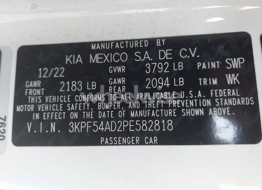 Photo 9 of 2023 Kia Forte GT-LINE (VIN 3KPF54AD2PE582818)
