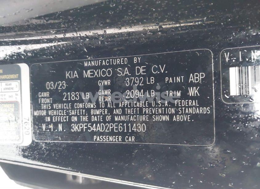 Photo 9 of 2023 Kia Forte GT-LINE (VIN 3KPF54AD2PE611430)