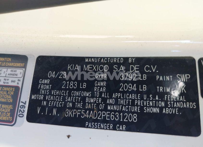 Photo 9 of 2023 Kia Forte GT-LINE (VIN 3KPF54AD2PE631208)