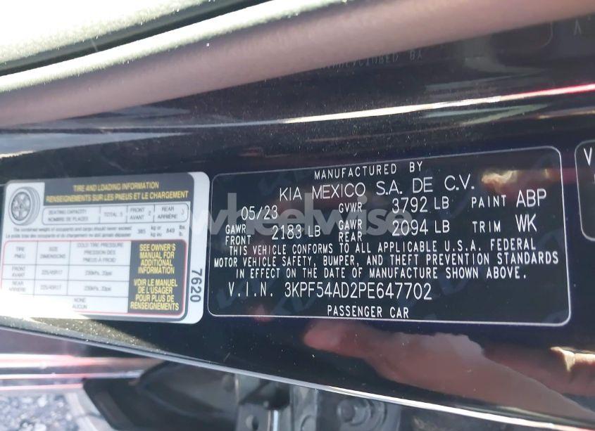 Photo 9 of 2023 Kia Forte GT-LINE (VIN 3KPF54AD2PE647702)