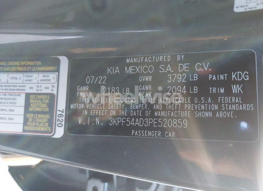 Photo 9 of 2023 Kia Forte GT-LINE (VIN 3KPF54AD3PE520859)