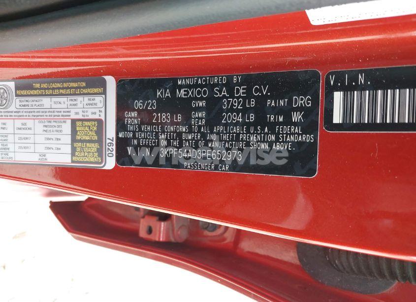 Photo 9 of 2023 Kia Forte GT-LINE (VIN 3KPF54AD3PE652973)