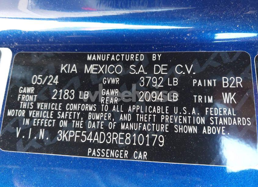 Photo 9 of 2024 Kia Forte GT-LINE (VIN 3KPF54AD3RE810179)