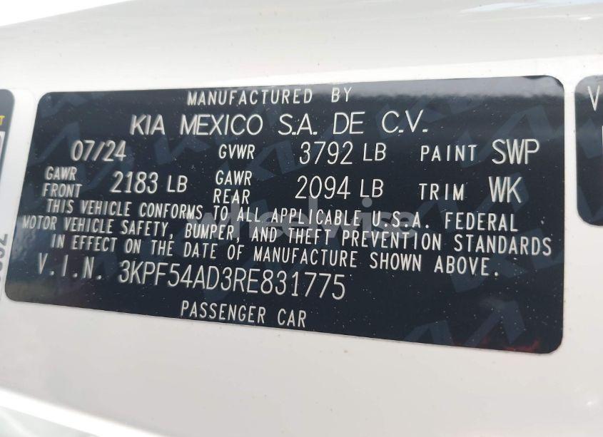 Photo 9 of 2024 Kia Forte GT-LINE (VIN 3KPF54AD3RE831775)
