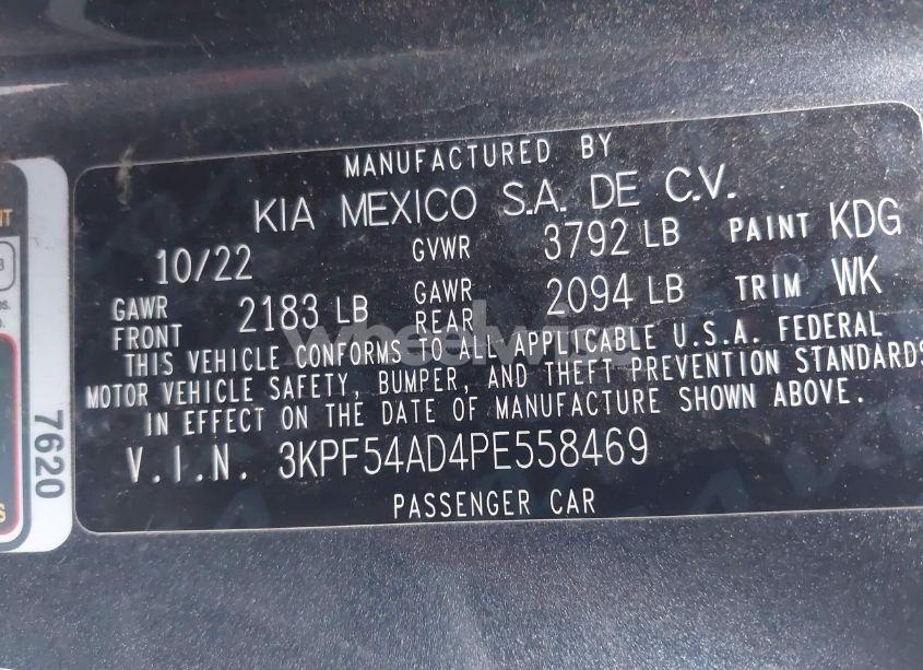 Photo 9 of 2023 Kia Forte GT-LINE (VIN 3KPF54AD4PE558469)