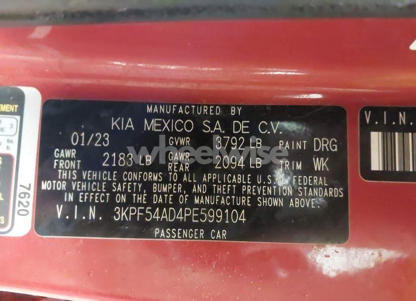 Photo 9 of 2023 Kia Forte GT-LINE (VIN 3KPF54AD4PE599104)