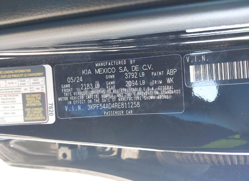 Photo 9 of 2024 Kia Forte GT-LINE (VIN 3KPF54AD4RE811258)