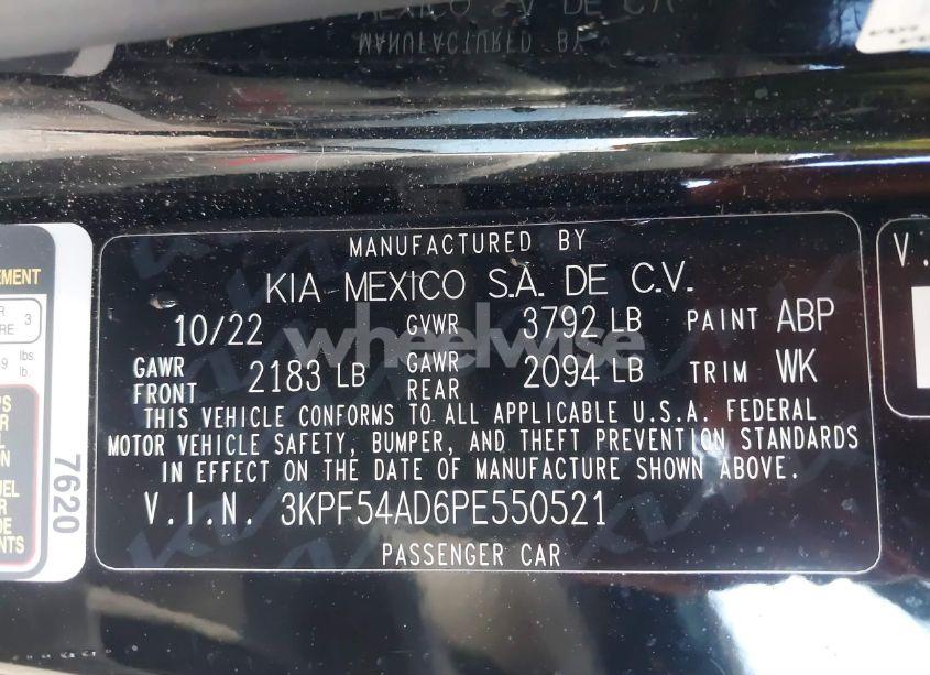 Photo 9 of 2023 Kia Forte GT-LINE (VIN 3KPF54AD6PE550521)