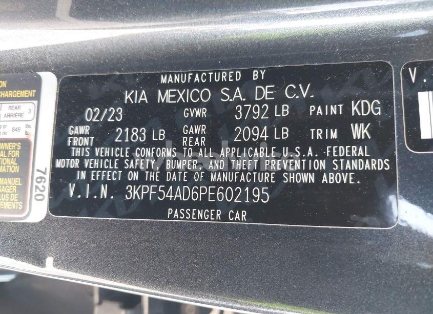 Photo 9 of 2023 Kia Forte GT-LINE (VIN 3KPF54AD6PE602195)