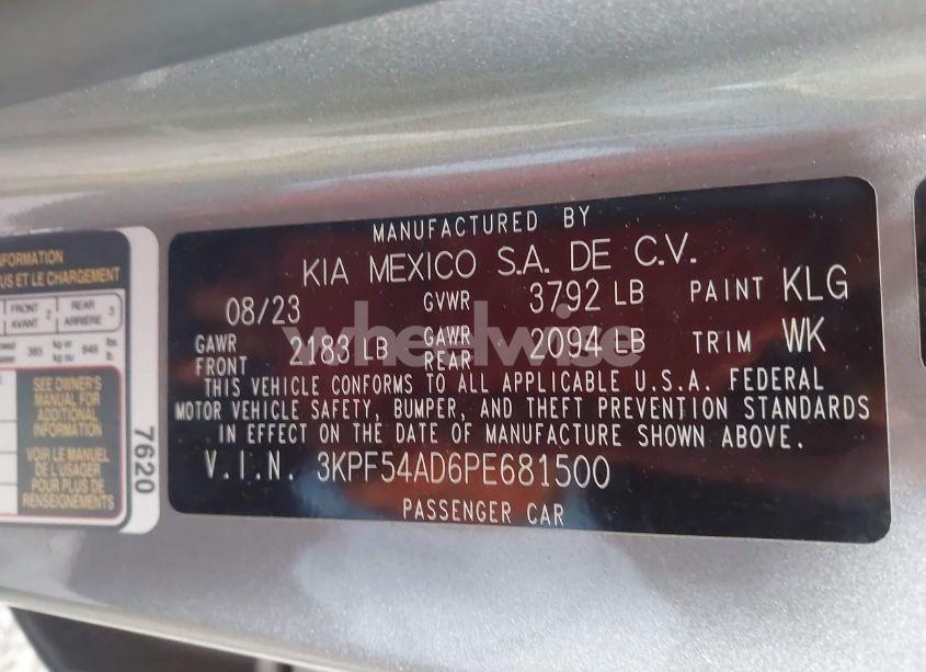 Photo 9 of 2023 Kia Forte GT-LINE (VIN 3KPF54AD6PE681500)