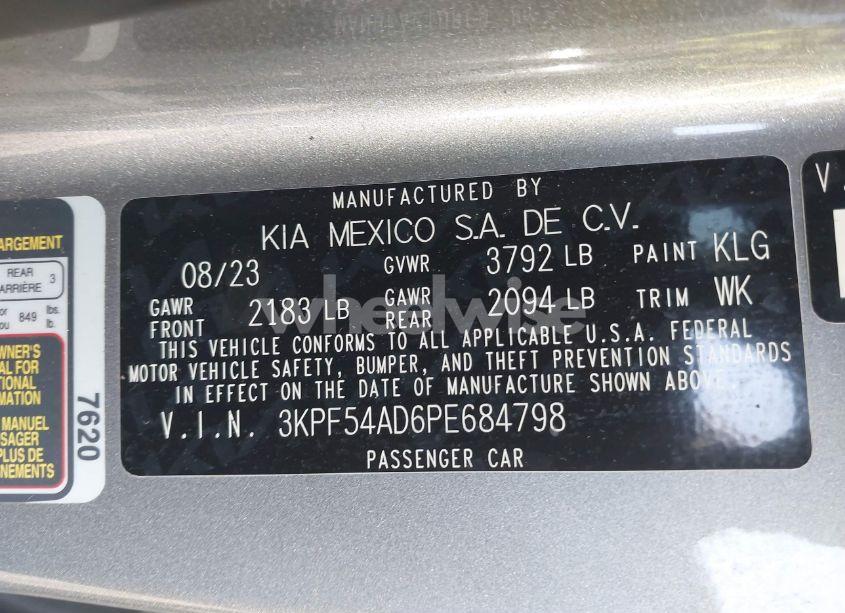 Photo 9 of 2023 Kia Forte GT-LINE (VIN 3KPF54AD6PE684798)