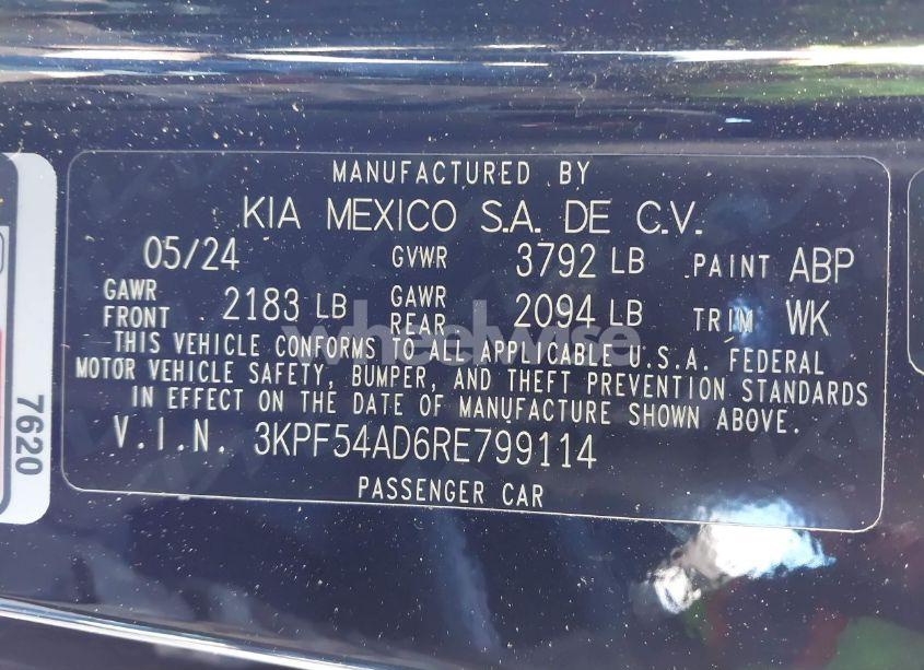Photo 9 of 2024 Kia Forte GT-LINE (VIN 3KPF54AD6RE799114)