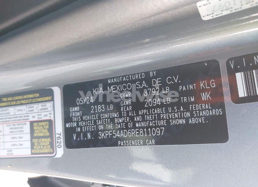 Photo 9 of 2024 Kia Forte GT-LINE (VIN 3KPF54AD6RE811097)