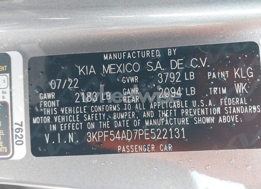 Photo 9 of 2023 Kia Forte GT-LINE (VIN 3KPF54AD7PE522131)