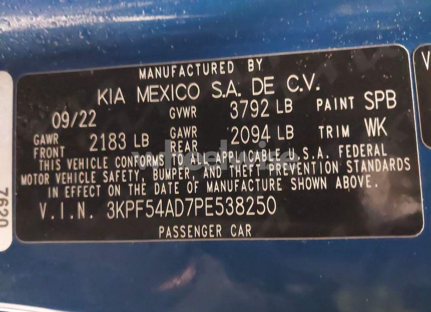 Photo 9 of 2023 Kia Forte GT-LINE (VIN 3KPF54AD7PE538250)