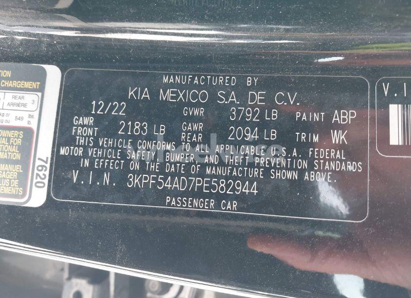 Photo 9 of 2023 Kia Forte GT-LINE (VIN 3KPF54AD7PE582944)