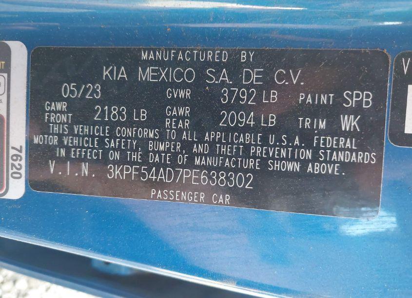 Photo 9 of 2023 Kia Forte GT-LINE (VIN 3KPF54AD7PE638302)