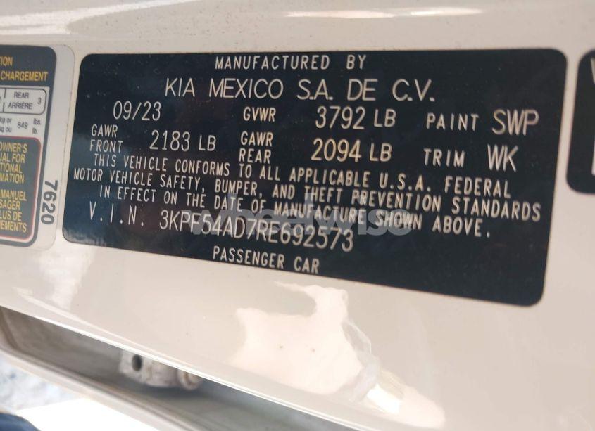 Photo 9 of 2024 Kia Forte GT-LINE (VIN 3KPF54AD7RE692573)