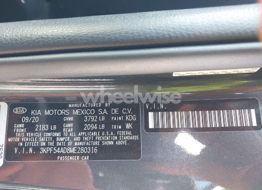 Photo 9 of 2021 Kia Forte EX (VIN 3KPF54AD8ME280316)