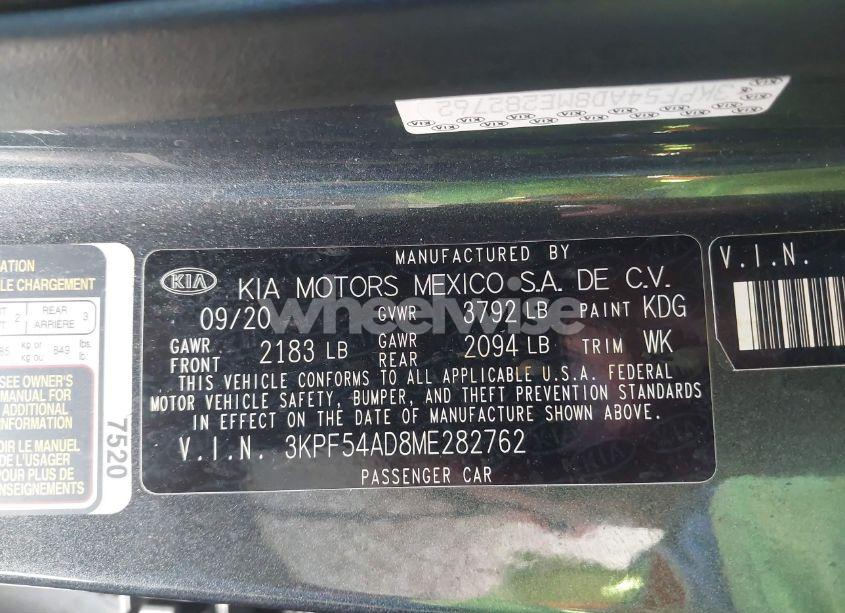 Photo 9 of 2021 Kia Forte EX (VIN 3KPF54AD8ME282762)