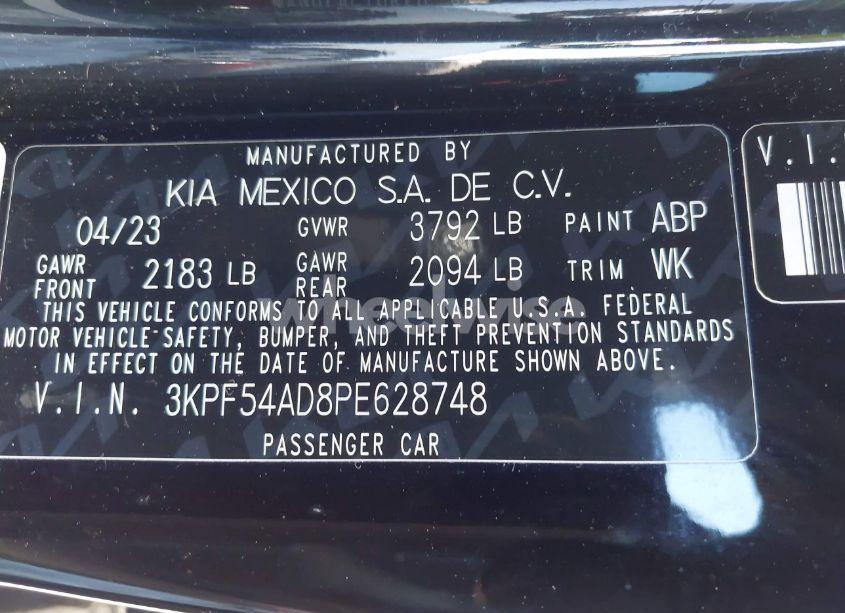 Photo 9 of 2023 Kia Forte GT-LINE (VIN 3KPF54AD8PE628748)
