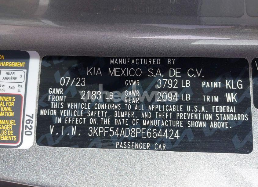Photo 9 of 2023 Kia Forte GT-LINE (VIN 3KPF54AD8PE664424)