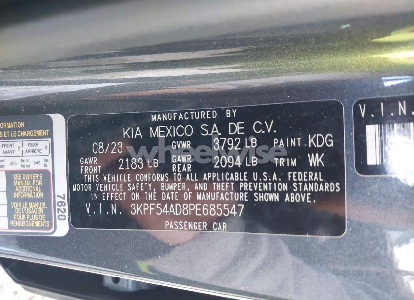 Photo 9 of 2023 Kia Forte GT-LINE (VIN 3KPF54AD8PE685547)