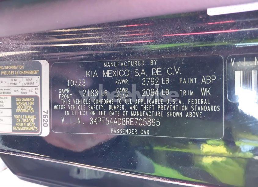 Photo 9 of 2024 Kia Forte GT-LINE (VIN 3KPF54AD8RE705895)