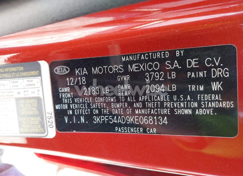 Photo 9 of 2019 Kia Forte EX (VIN 3KPF54AD9KE068134)