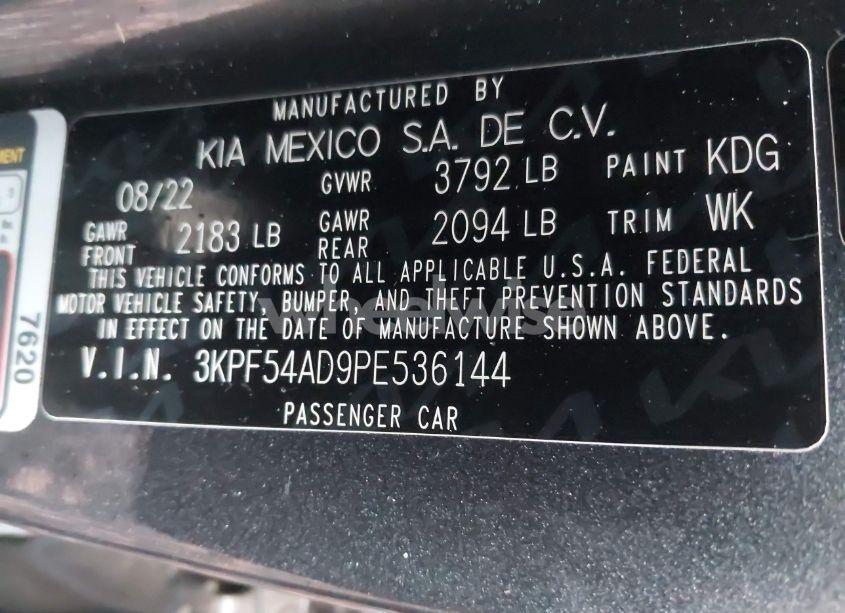 Photo 9 of 2023 Kia Forte GT-LINE (VIN 3KPF54AD9PE536144)