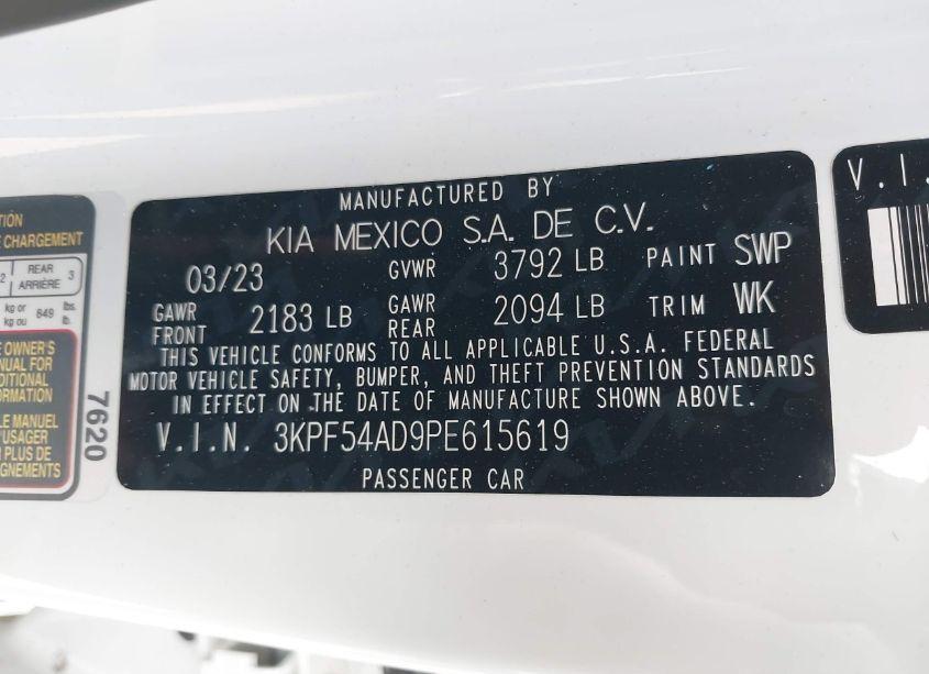 Photo 9 of 2023 Kia Forte GT-LINE (VIN 3KPF54AD9PE615619)