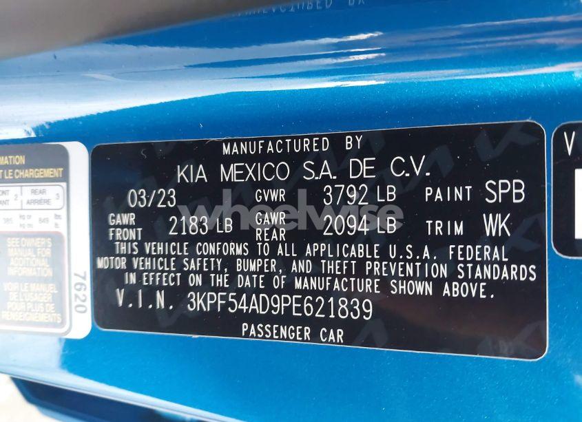 Photo 9 of 2023 Kia Forte GT-LINE (VIN 3KPF54AD9PE621839)