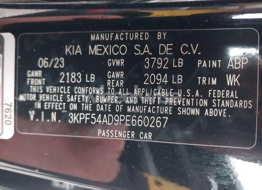 Photo 9 of 2023 Kia Forte GT-LINE (VIN 3KPF54AD9PE660267)