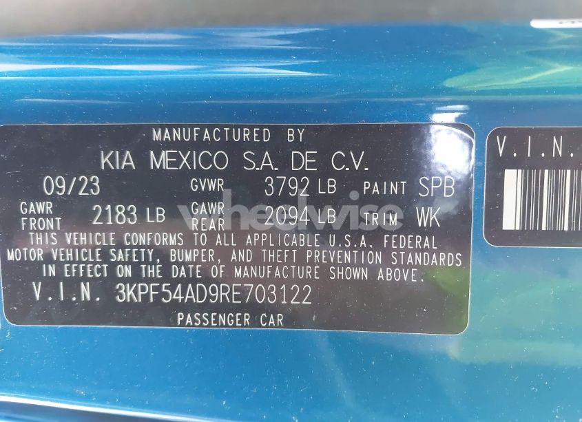 Photo 9 of 2024 Kia Forte GT-LINE (VIN 3KPF54AD9RE703122)