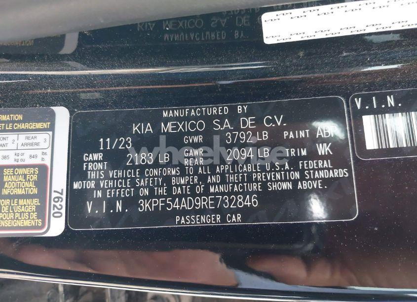 Photo 9 of 2024 Kia Forte GT-LINE (VIN 3KPF54AD9RE732846)