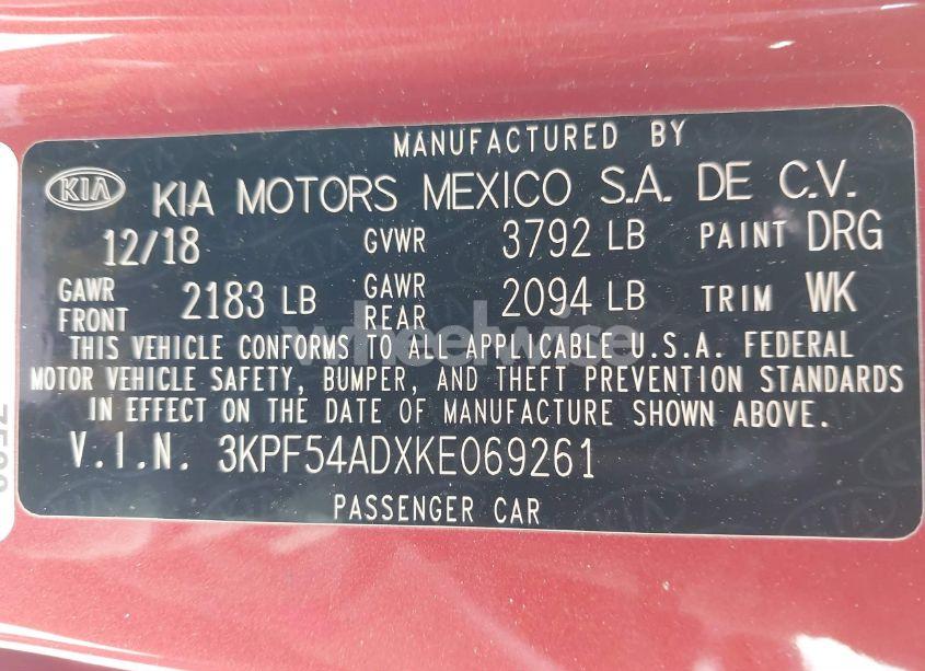 Photo 9 of 2019 Kia Forte EX (VIN 3KPF54ADXKE069261)