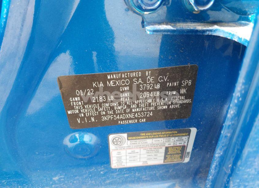Photo 9 of 2022 Kia Forte GT-LINE (VIN 3KPF54ADXNE453724)