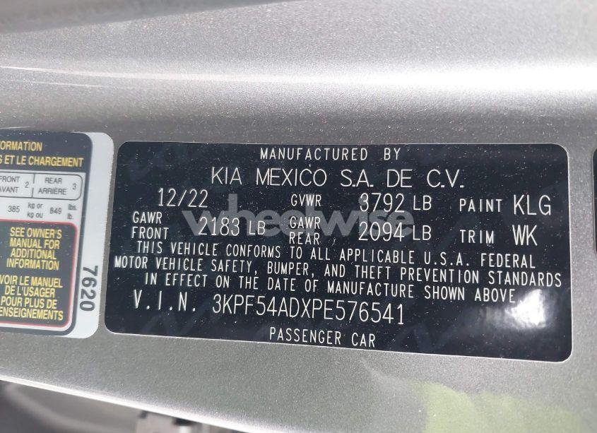 Photo 9 of 2023 Kia Forte GT-LINE (VIN 3KPF54ADXPE576541)