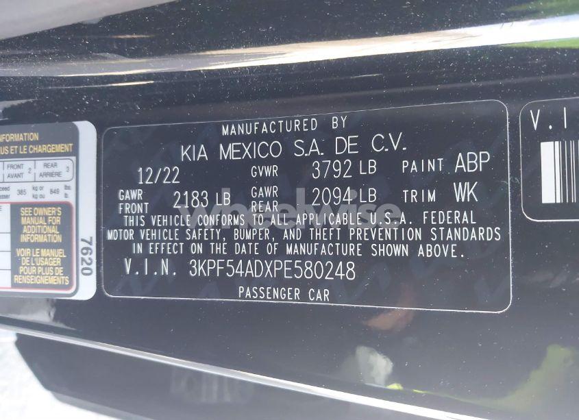 Photo 9 of 2023 Kia Forte GT-LINE (VIN 3KPF54ADXPE580248)