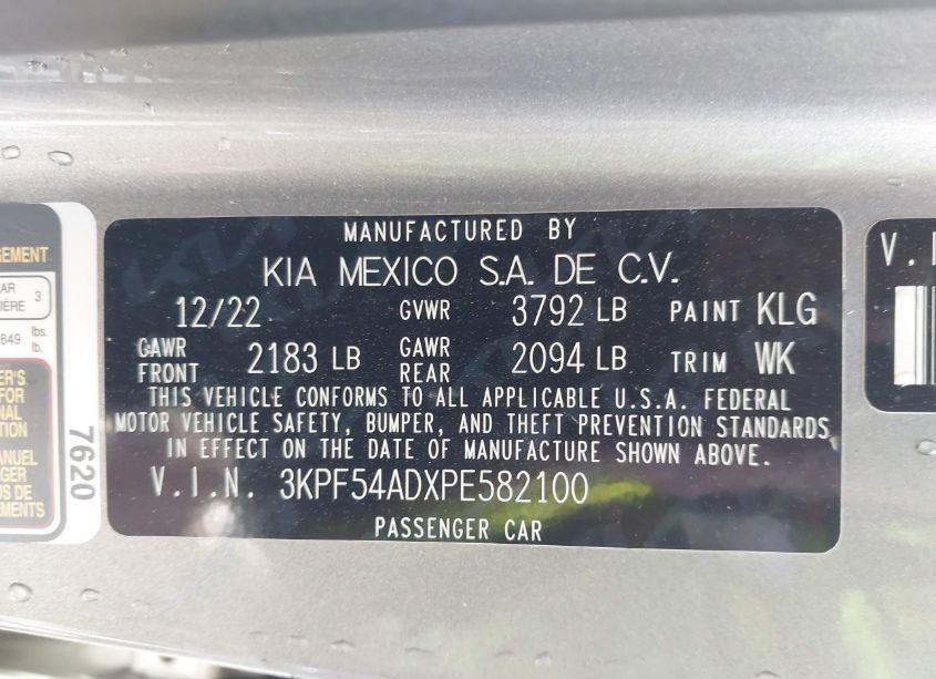 Photo 9 of 2023 Kia Forte GT-LINE (VIN 3KPF54ADXPE582100)