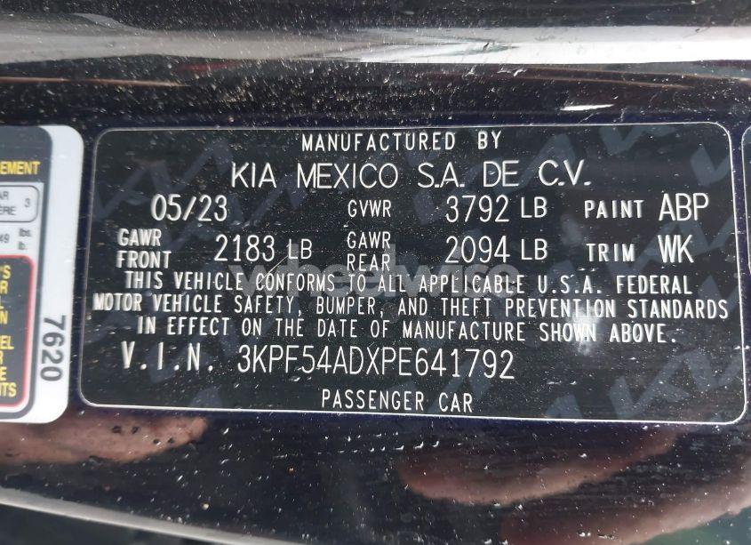 Photo 9 of 2023 Kia Forte GT-LINE (VIN 3KPF54ADXPE641792)