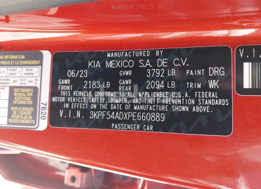 Photo 9 of 2023 Kia Forte GT-LINE (VIN 3KPF54ADXPE660889)