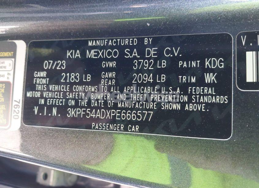 Photo 9 of 2023 Kia Forte GT-LINE (VIN 3KPF54ADXPE666577)