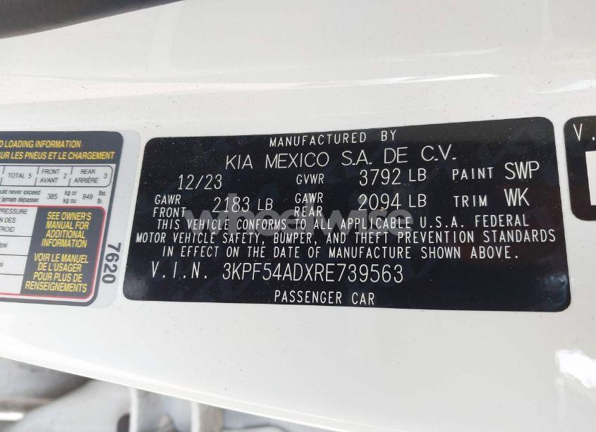 Photo 9 of 2024 Kia Forte GT-LINE (VIN 3KPF54ADXRE739563)