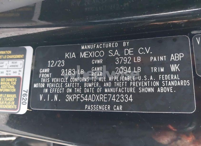 Photo 9 of 2024 Kia Forte GT-LINE (VIN 3KPF54ADXRE742334)