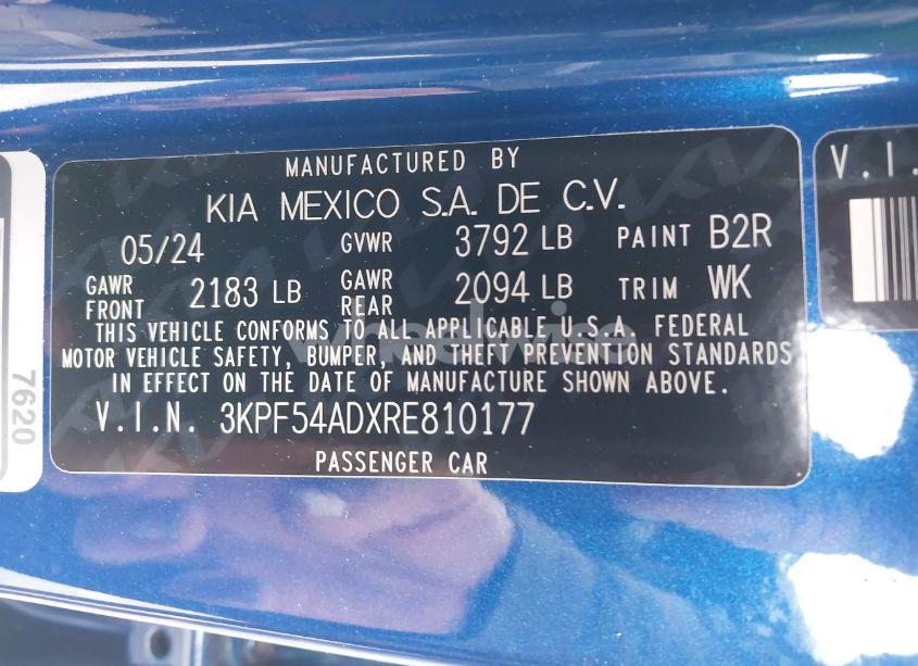 Photo 9 of 2024 Kia Forte GT-LINE (VIN 3KPF54ADXRE810177)