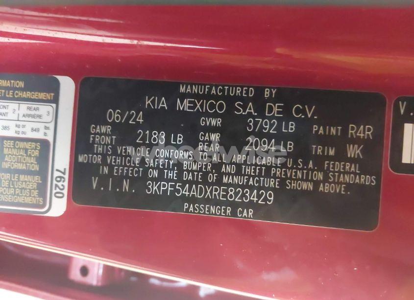 Photo 9 of 2024 Kia Forte GT-LINE (VIN 3KPF54ADXRE823429)