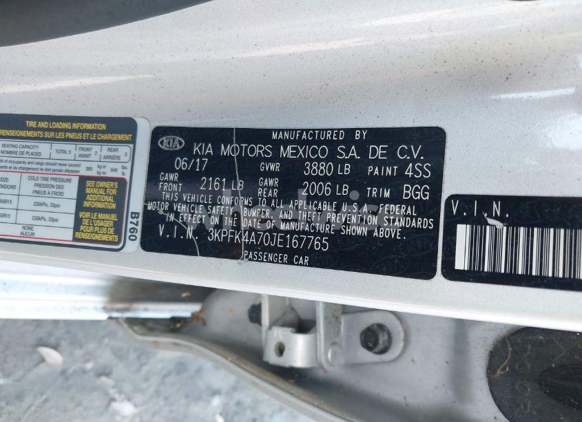 Photo 9 of 2018 Kia Forte LX (VIN 3KPFK4A70JE167765)