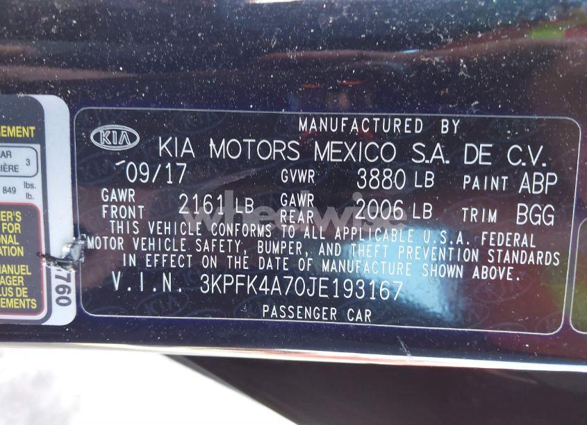 Photo 9 of 2018 Kia Forte LX (VIN 3KPFK4A70JE193167)