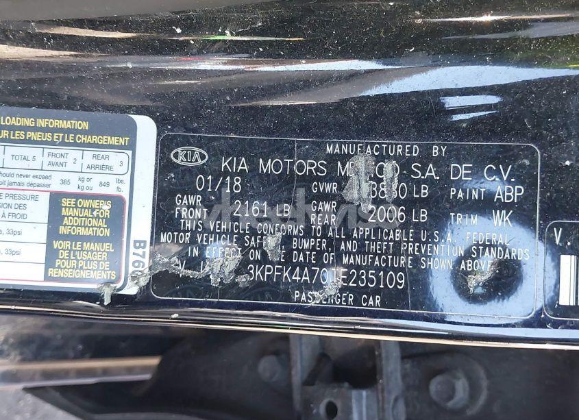 Photo 9 of 2018 Kia Forte LX (VIN 3KPFK4A70JE235109)